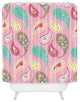 Deny Designs Pimlada Phuapradit Pastel Paisleys Shower Curtain