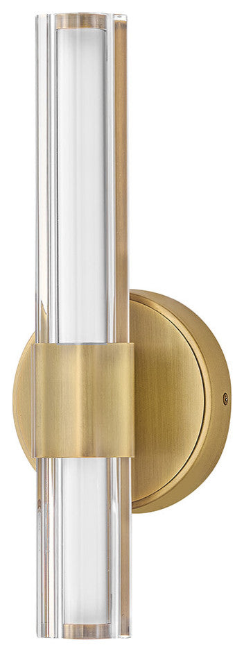 Hinkley Georgette Medium Led Sconce, Lacquered Brass