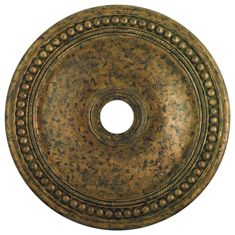 Wingate Ceiling Medallion, Hand Applied Venetian Golden Bronze