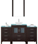 Dior 64" Single Bathroom Vanity Set, Espresso
