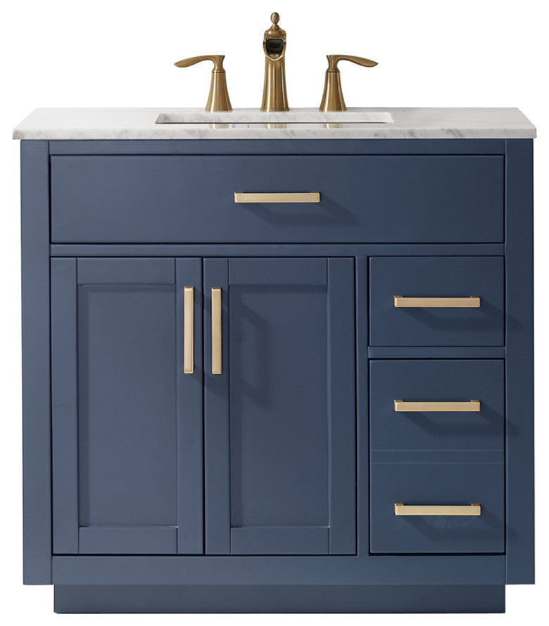 Ivy Bathroom Vanity Set, 36", Without Mirror
