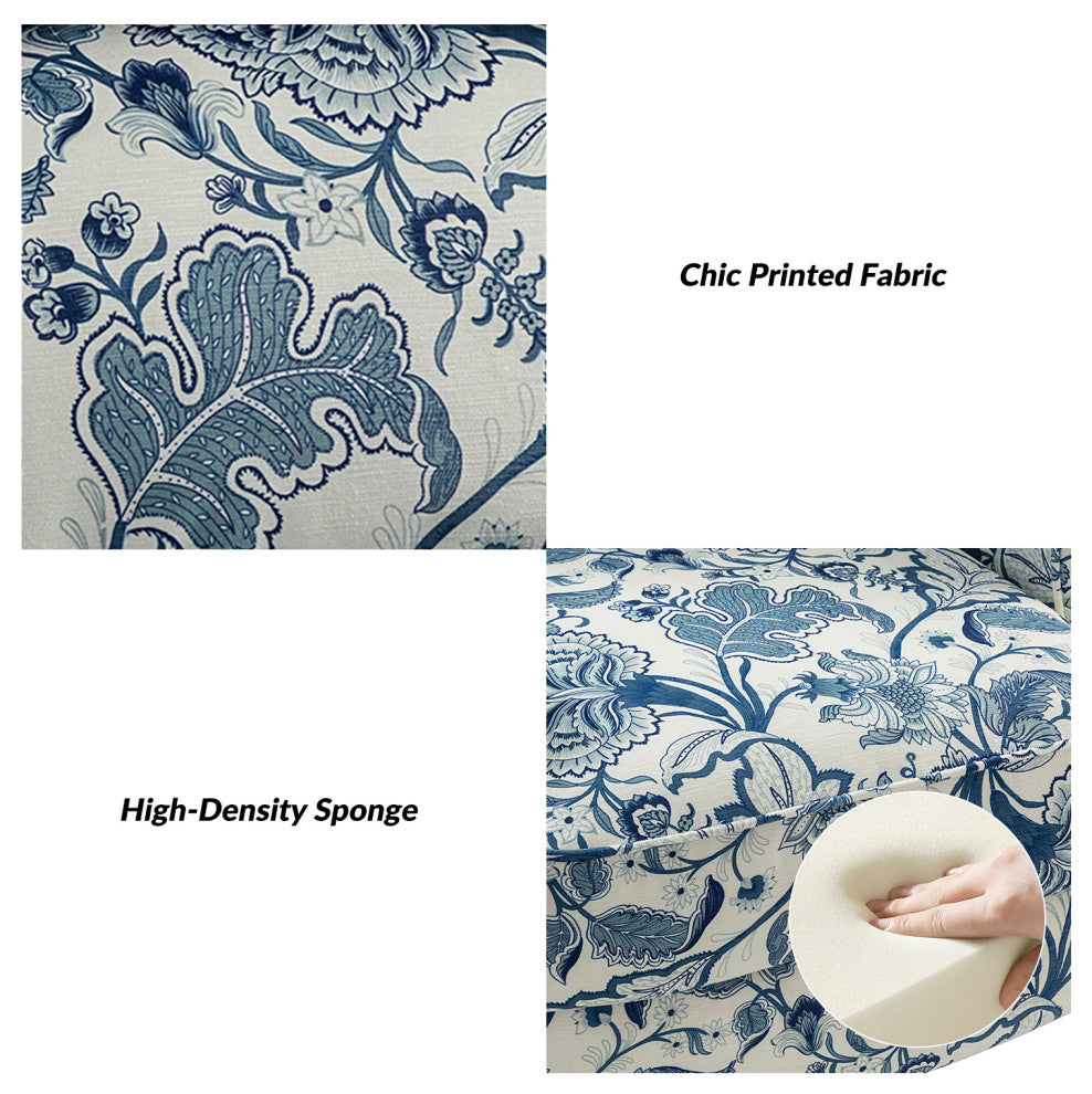 Modern Push-Back Plaid Recliner with Rolled Armrest, Jacobean