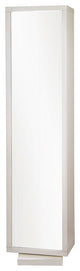 Bella Home Deluxe 71" Full-Length Mirror and Swivel Shelving Unit, White