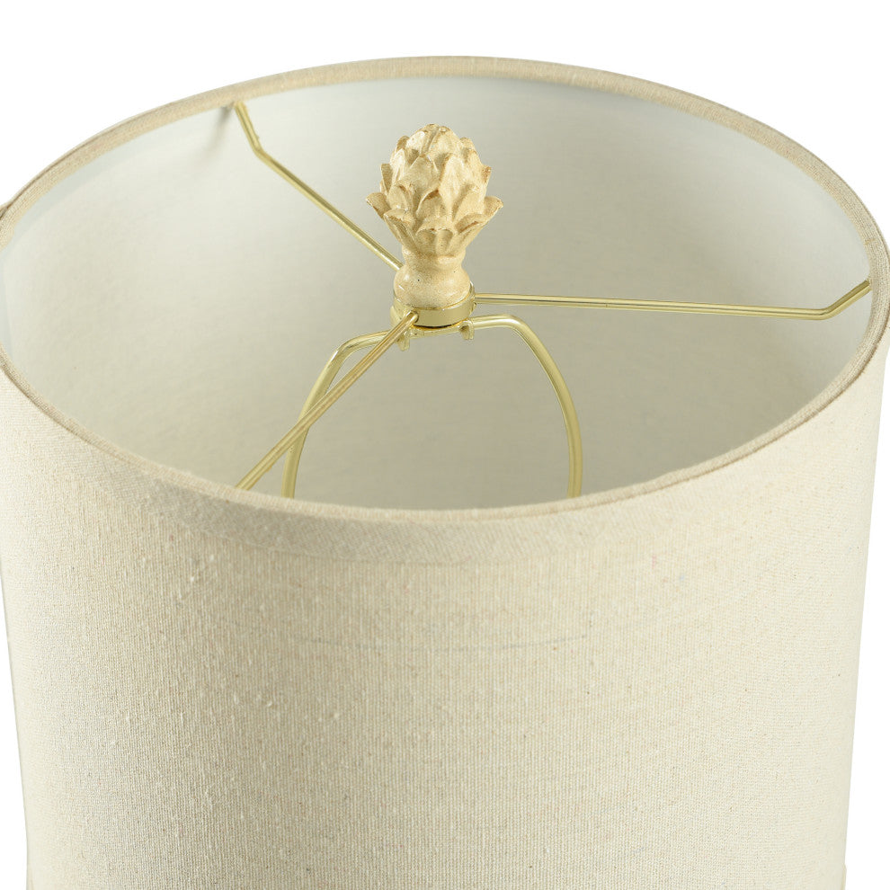 Mini Ardichoke Table Lamp, Distressed Off-White