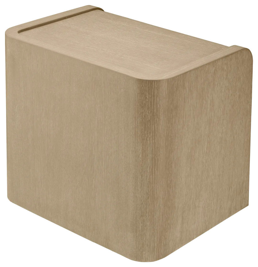 Oak 2-Drawer Nightstand, Eichholtz Joane, Brown