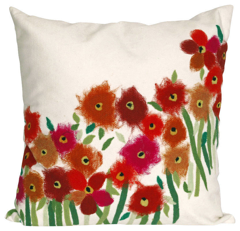 Visions II Poppies Pillow, 20"x20"