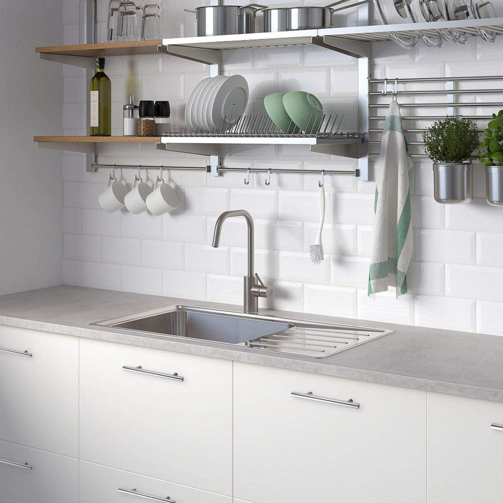 Brushed Nickel Stainless Steel 5'' Cabinet Pulls, 1 Piece Set