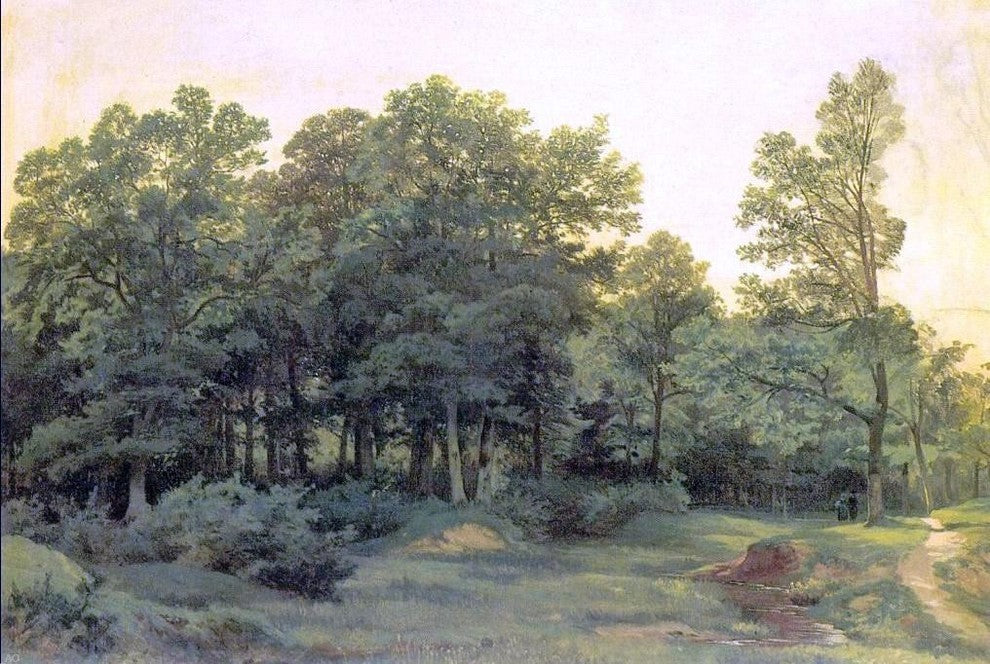 Ivan Ivanovich Shishkin Deciduous Forest Premium Canvas Print