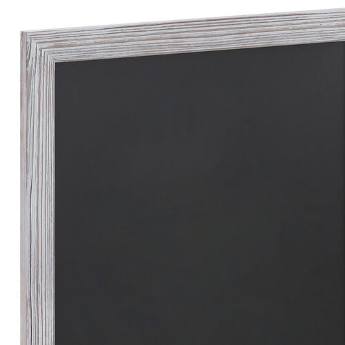 Canterbury Wall Mount Magnetic Chalkboard Sign Set, White Washed, 24" X 36"