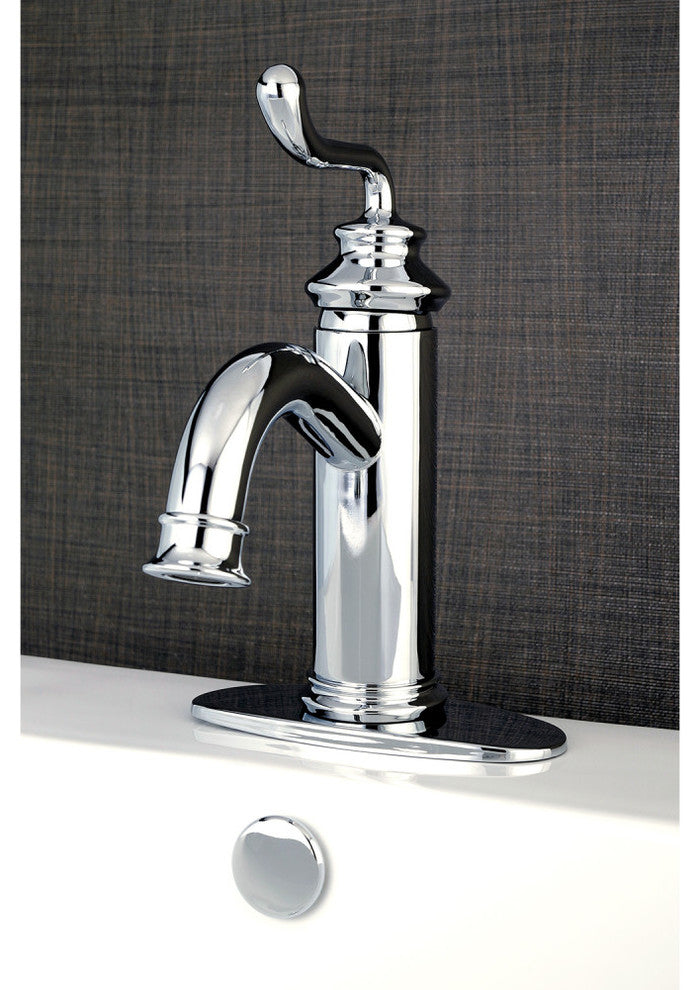 Fauceture Single-Handle Monoblock Bathroom Faucet, Polished Chrome