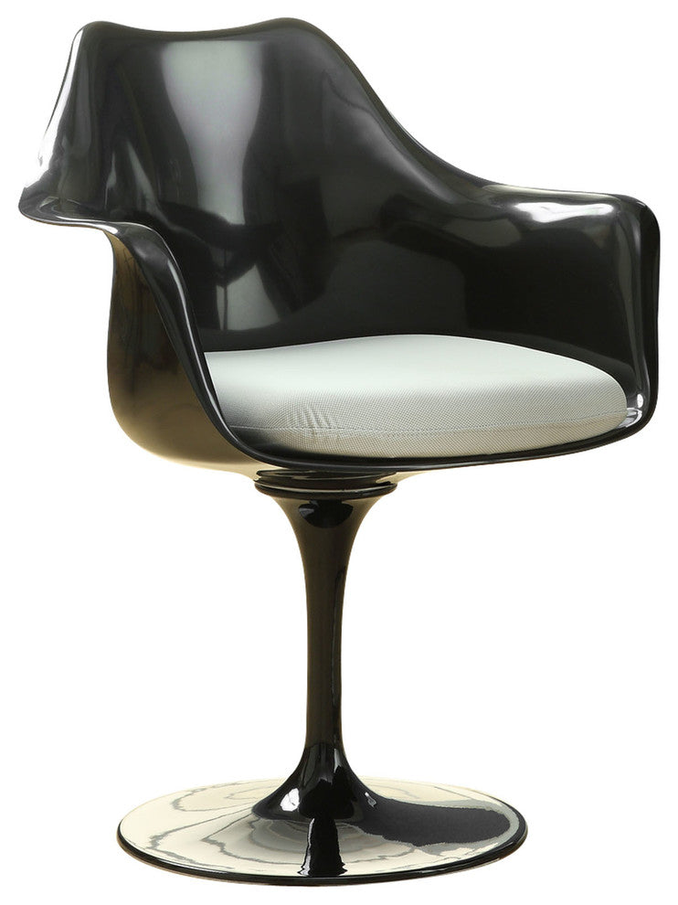 Modern Contemporary Kitchen Dining Armchair White