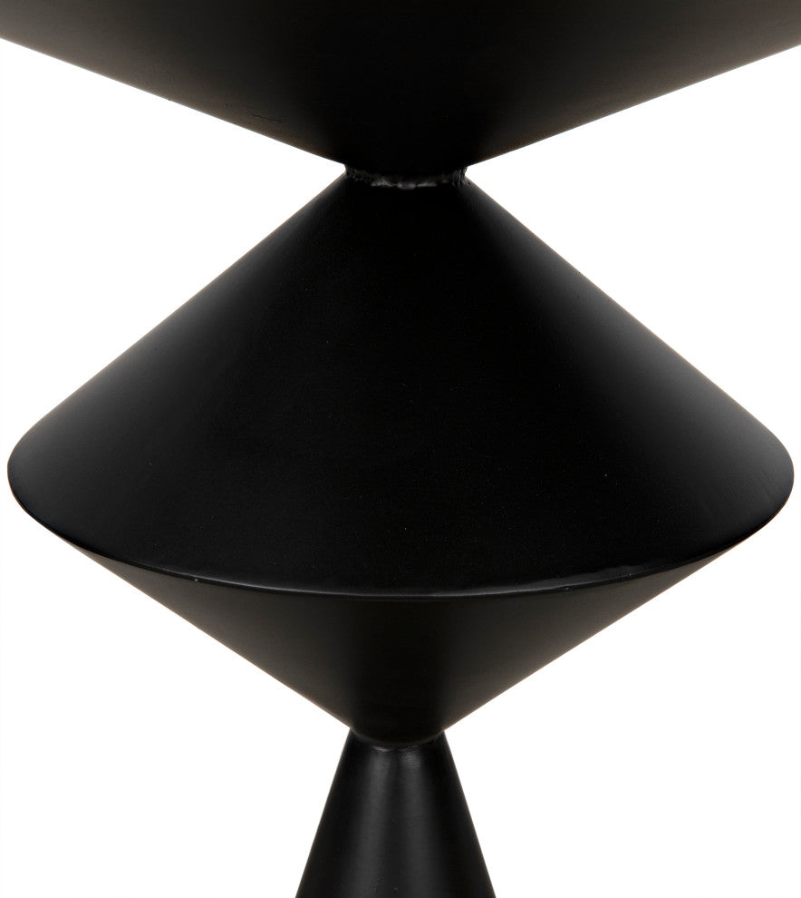 Zasa Side Table, Black Steel