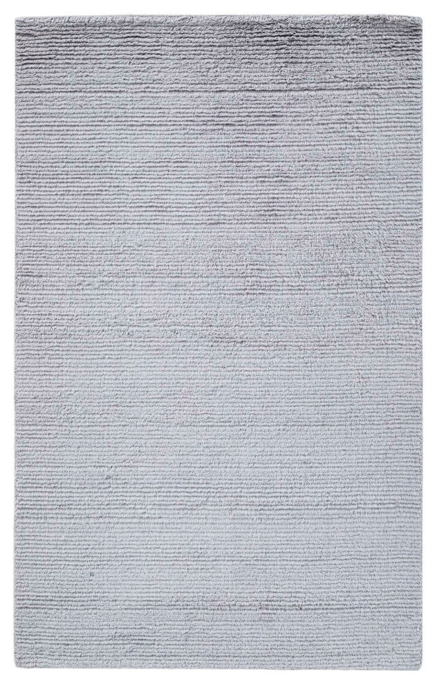 Bliss Solid Area Rug, Gray, 6'x9'