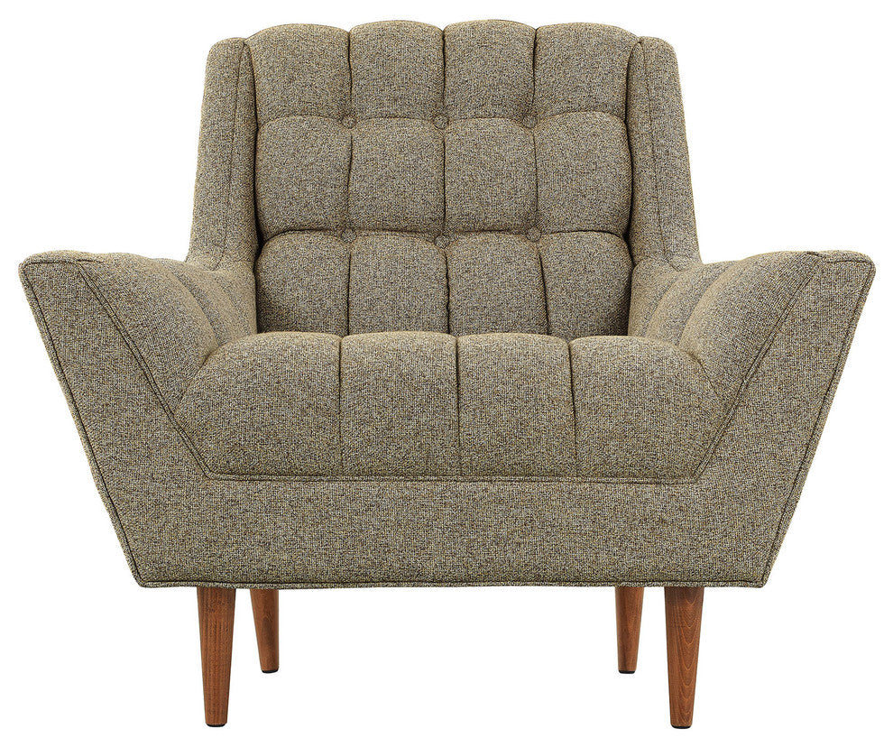 Modern Contemporary Fabric Armchair, Beige, Fabric
