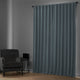 Bellino Blackout Room Darkening Curtain Single Panel, Gulf Blue, 50"x108"