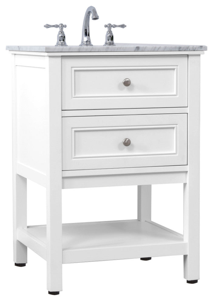 Matilda 42" Single Bathroom Vanity Set, White