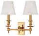 Ludlow 2-Light Wall Sconce, Polished Brass
