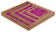 Deny Designs Karen Harris Konstructivist Magenta Square Tray