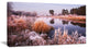 "Fairy Autumn Dawn Panorama" Landscape Print Wall Artwork, 1 Panel, 60"x28"