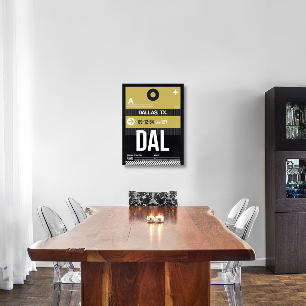 "DAL Dallas Luggage Tag 2" Fine Art Print