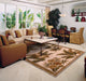 Sparta 3133 Ivory Tropical Oasis Rug, 2'6"x10' Runner