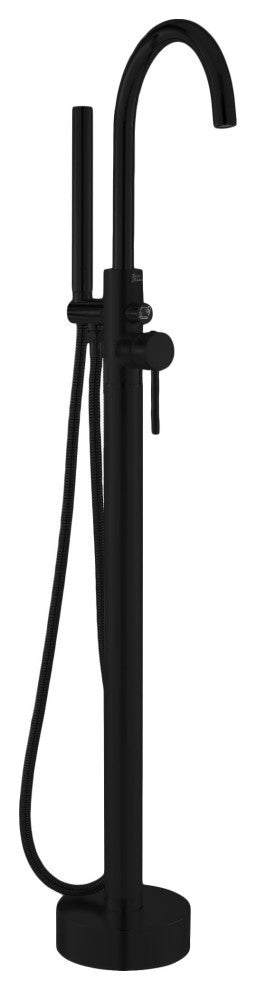 Ivy Freestanding Bathtub Faucet, Matte Black