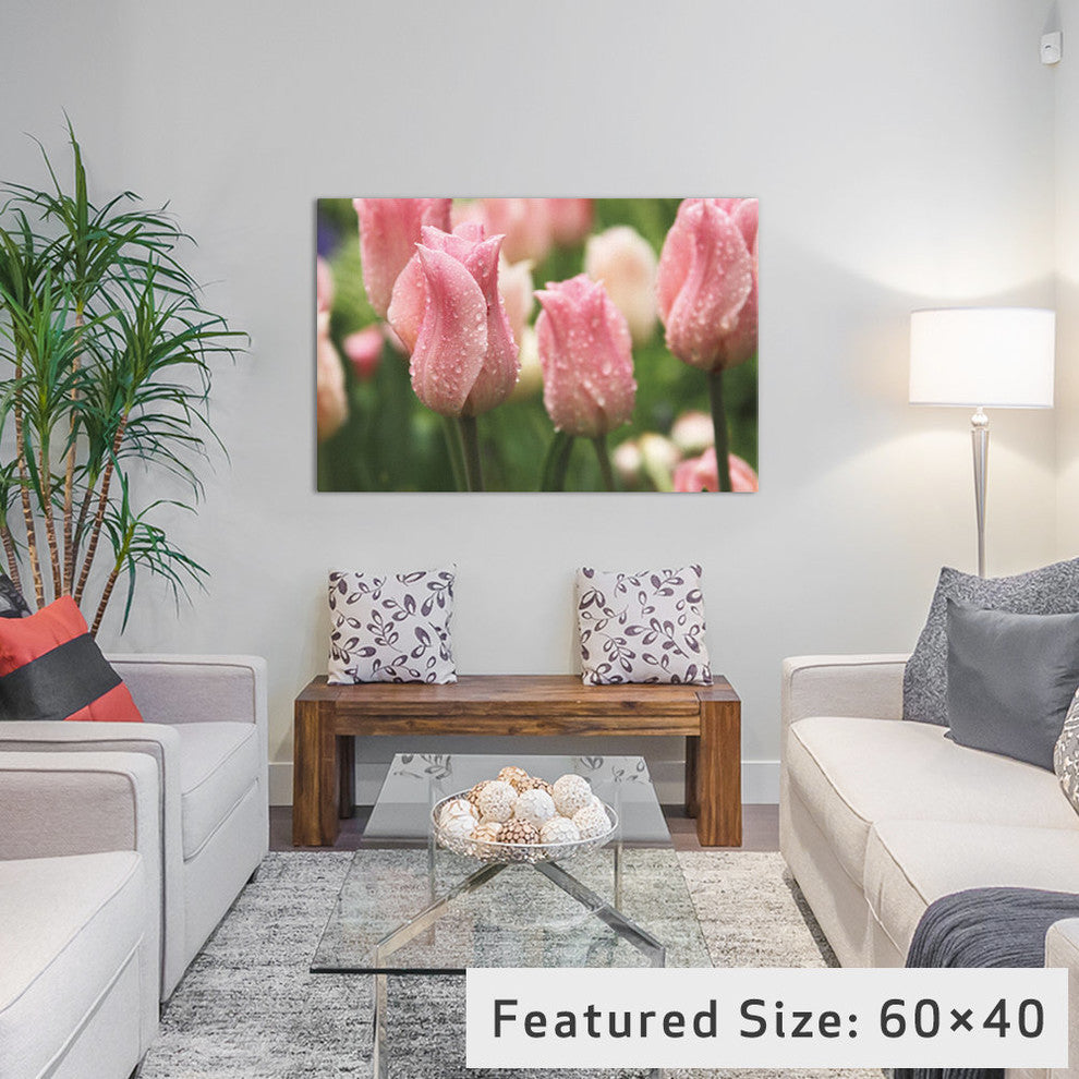 "Tulips after the Rain" by Laura Marshall, 40x26x1.5