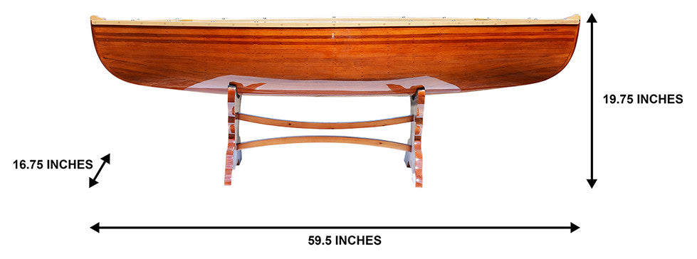 Canoe Table 5 Feet handmade wooden boat