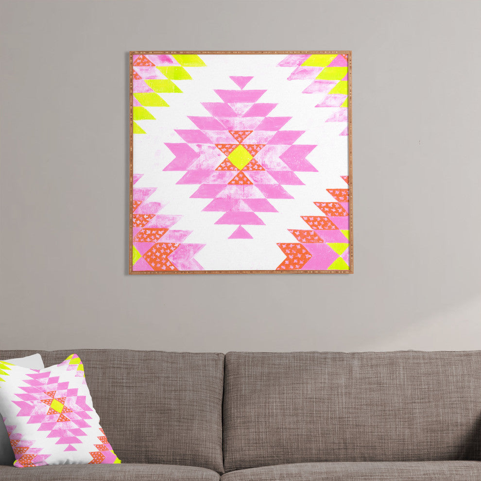 Deny Designs Dash And Ash Chelsea And Coral Framed Wall Art