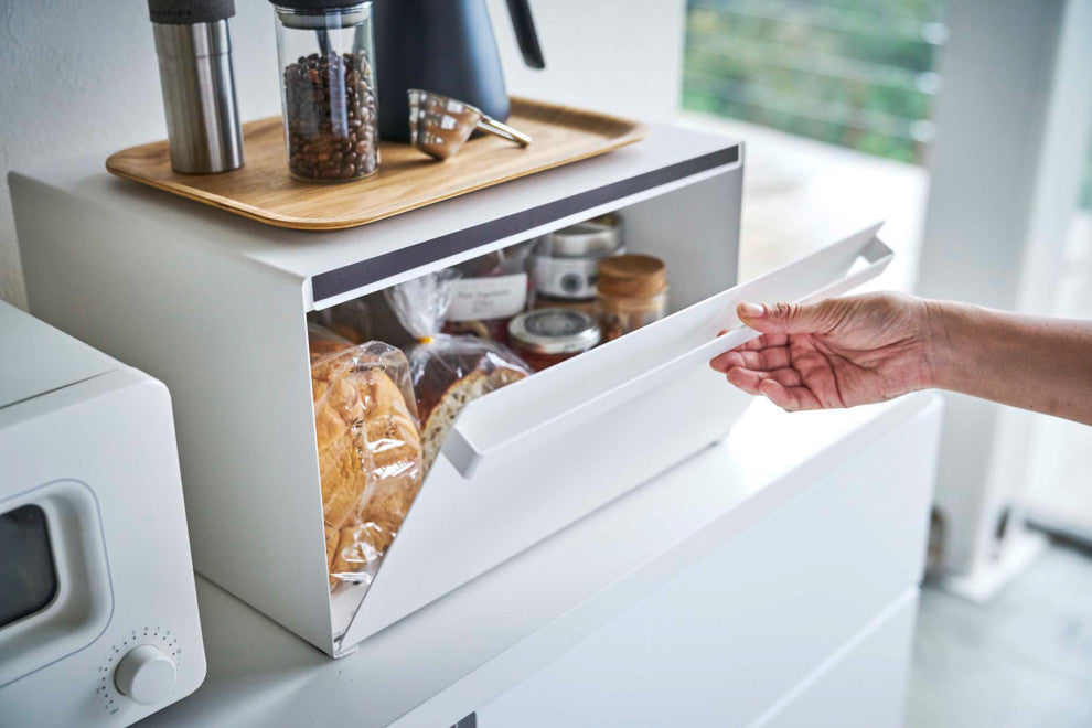 Tower Bread Box, White