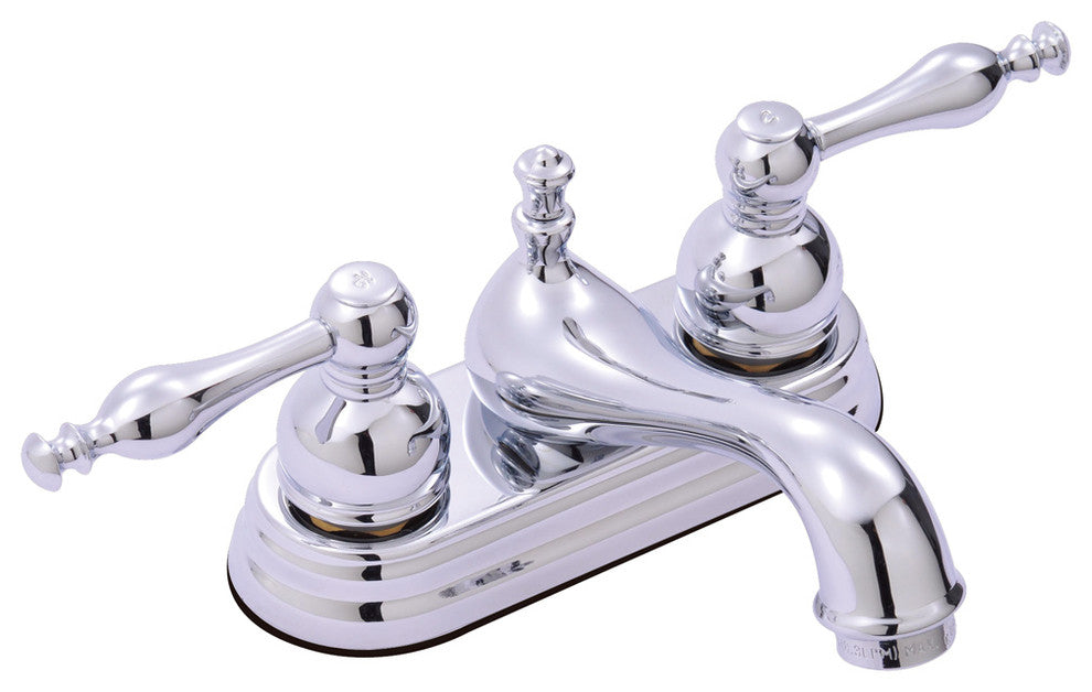 Two Handle 4" Centerset Lavatory Faucet with Retail Pop-up FS3601ACL
