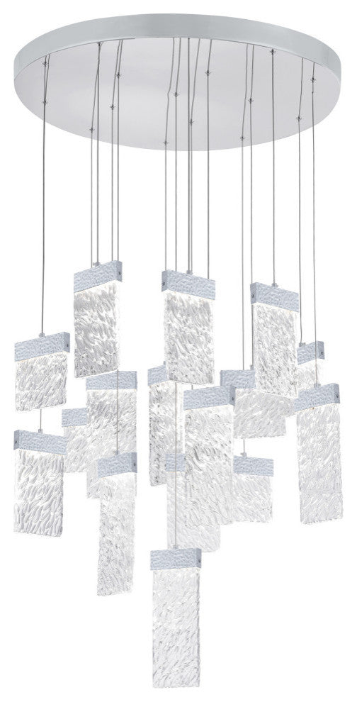 Carolina LED Chandelier With Pewter Finish