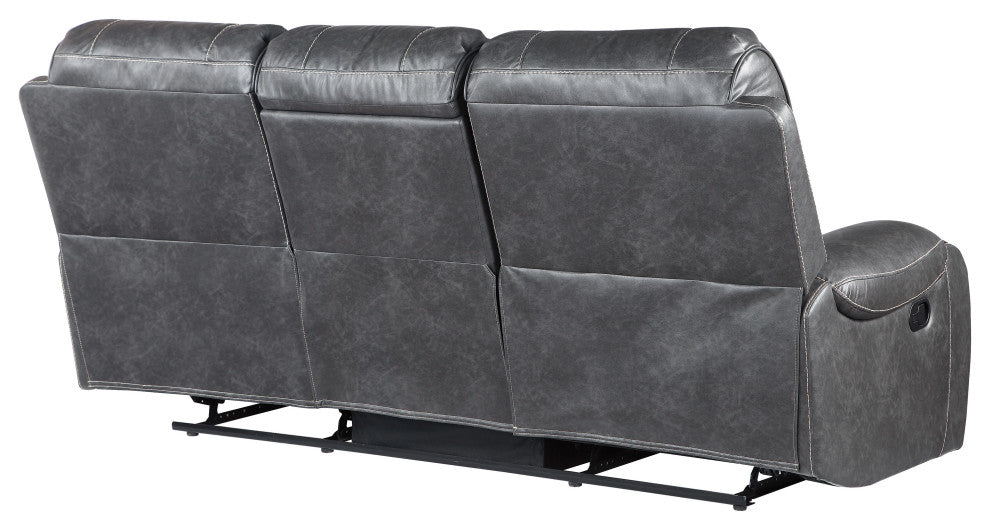 Keily Manual Recliner Sofa Grey