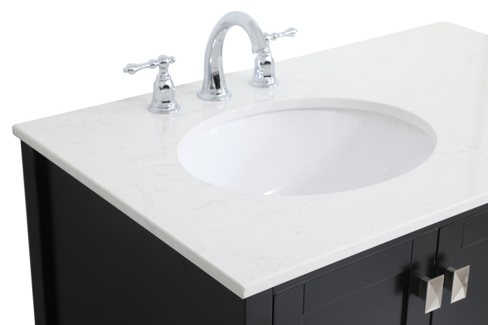 Isabel Black 36" Single Sink Bathroom Vanity