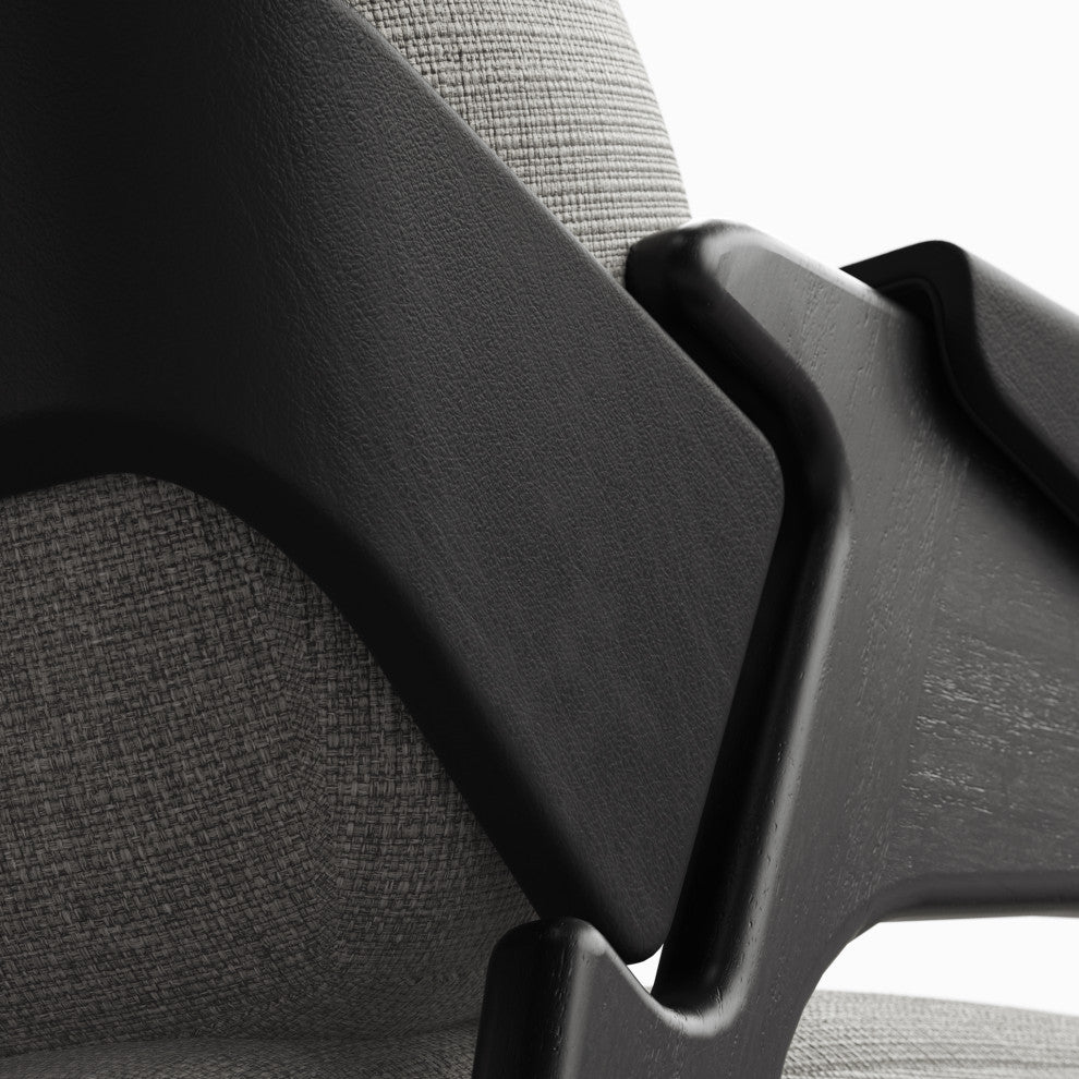 Hermes Accent Chair, Ebano, Black