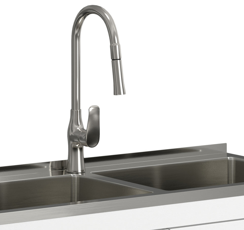 Darwin All-In-One 46-inch Laundry Utility Sink and Cabinet