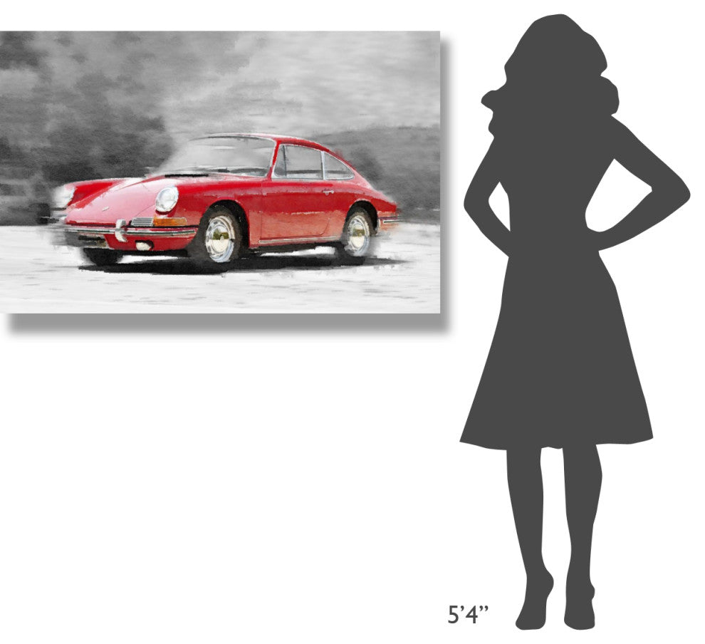 "1964 Porsche 911 Watercolor" Fine Art Print