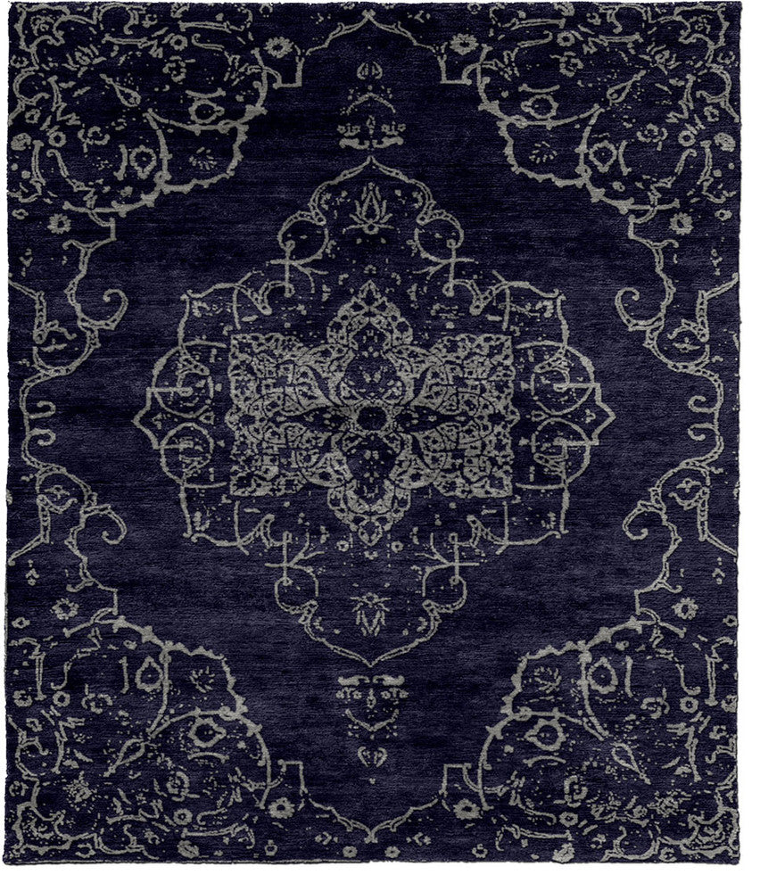 Permian C Hand Knotted Tibetan Rug, 5'x8'
