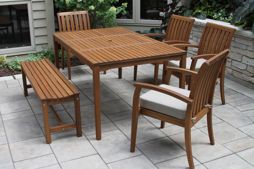 Eucalyptus Backless Bench