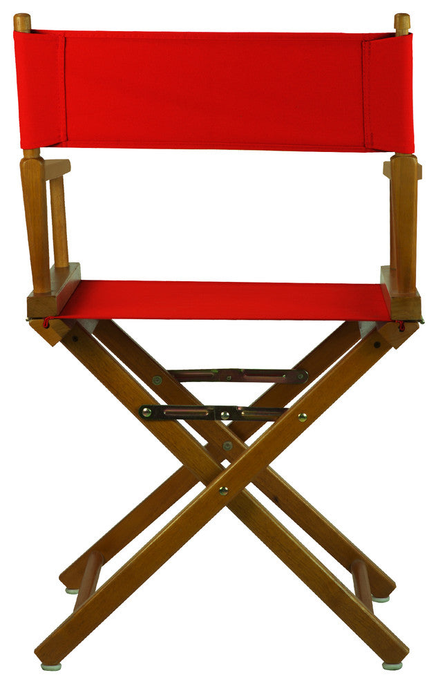 018" Director's Chair Honey Oak Frame-Red Canvas