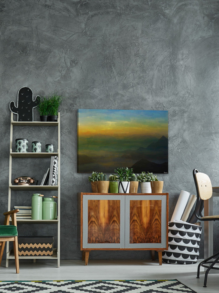 "Warm Landscape" Fine Art Canvas Print, 45"x30"