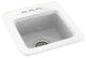 Swan 15x15x6 Solid Surface Drop Bar Sink, 3-Holes, White