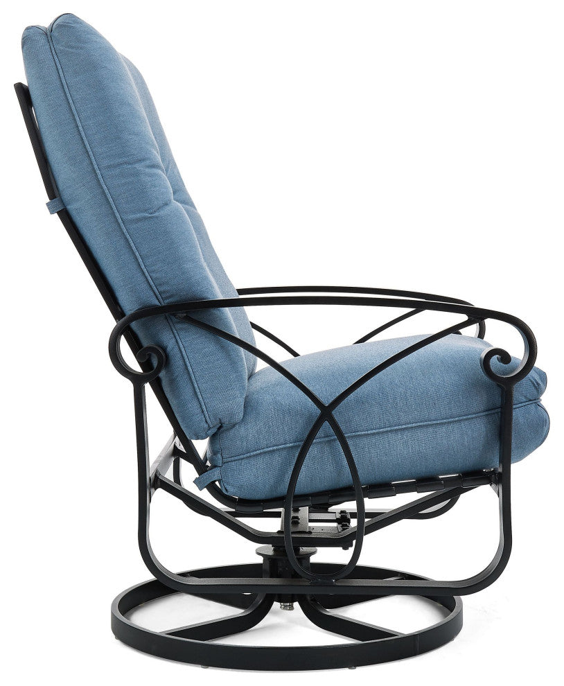 Palazzo Cushion Ultra High Back Swivel Rocker Lounge Chair