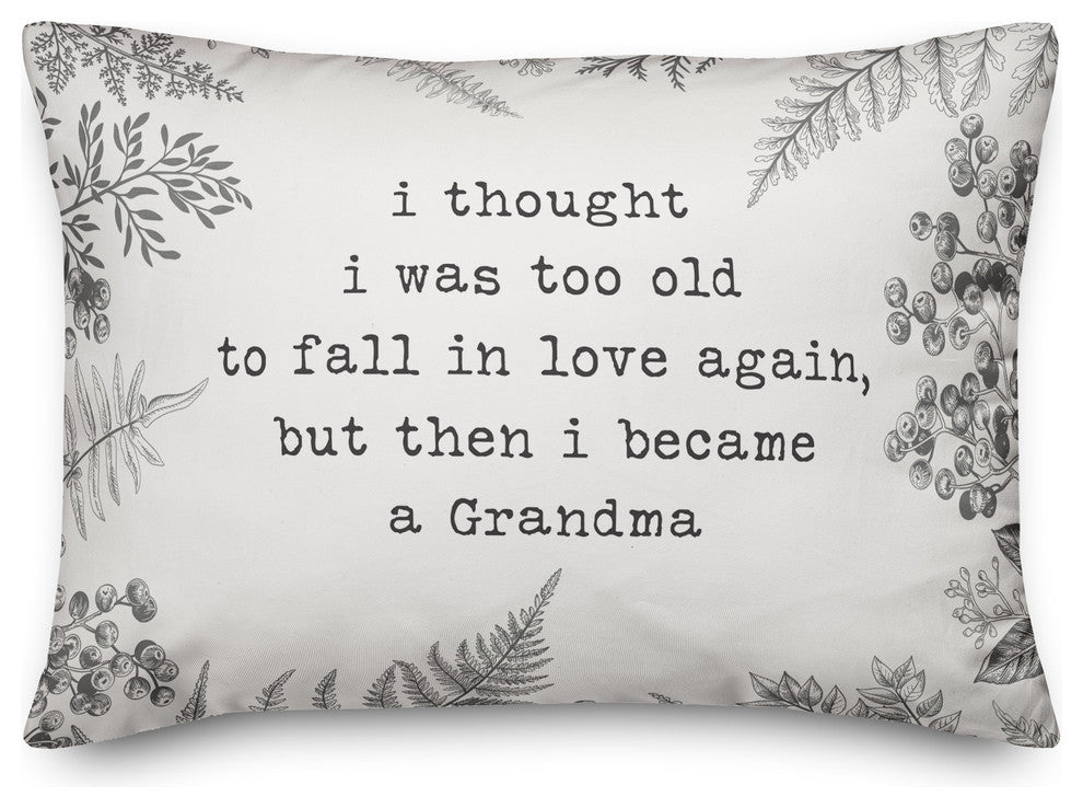 Too Old for Love Grandma 14x20 Lumbar Pillow