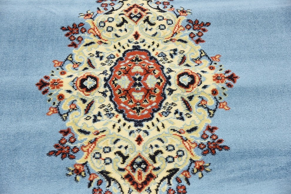 Unique Loom Light Blue Washington Reza 5' 0 x 8' 0 Area Rug