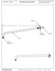 1/2" Ips X 19" 90-Degree Rain Shower Arm With Flange In Satin Nickel