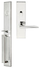 Ecco Lever, Mortise Entry Handleset, RHR, Polished Stainless Steel
