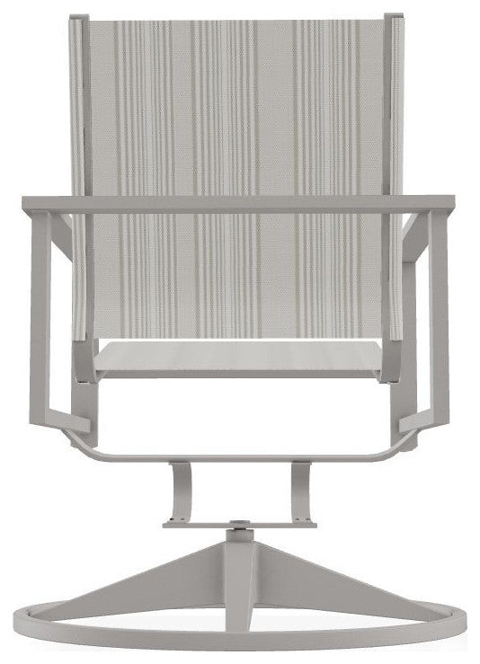 Tribeca Sling Outdoor Swivel Rocker, Harbor/Warm Gray