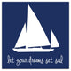 Dreams Set Sail 12x12 Canvas Wall Art