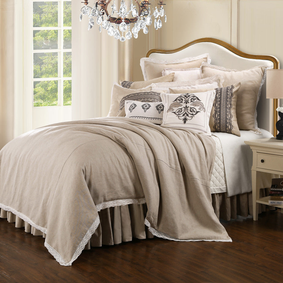 4-Piece Charlotte Comforter Set, Super Queen